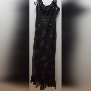 Chelsea Nites Women's Black floral dress